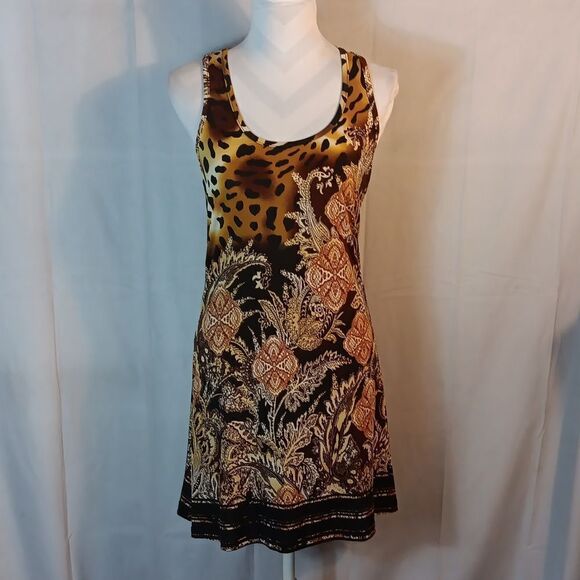 Just Love Animal Print Razor Back Dress - Picture 1 of 7